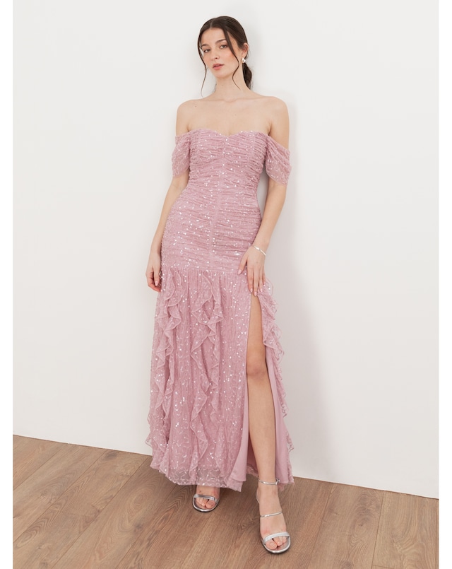 Maya Deluxe Sequined Dress