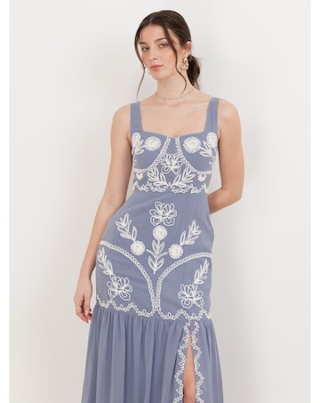 Maya Deluxe Embroidered Dress