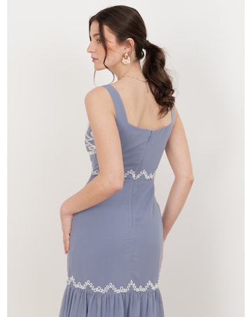 Maya Deluxe Embroidered Dress