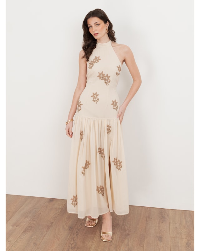 Maya Deluxe Embellished  Dress