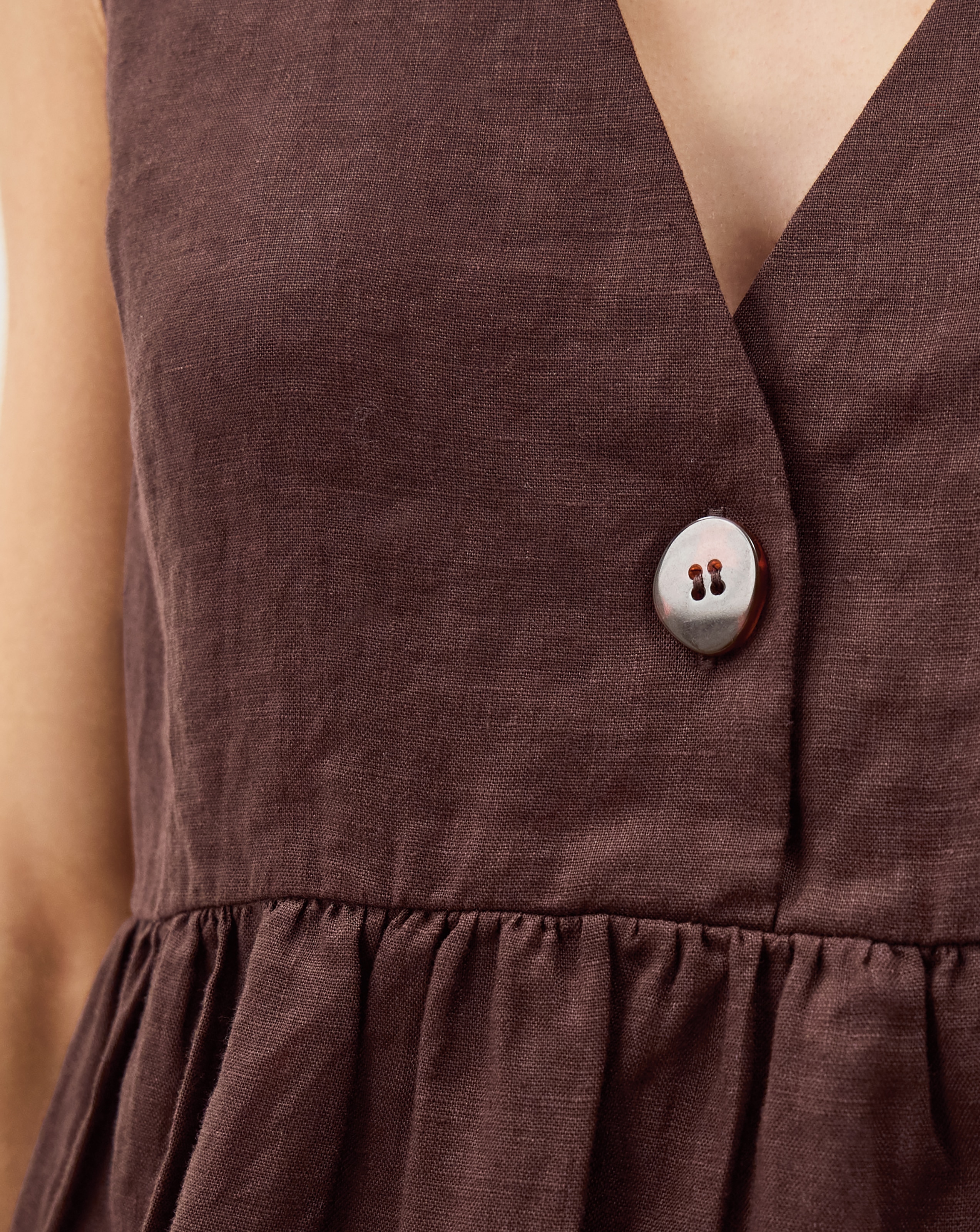 Monsoon Posey Sleeveless Linen Top