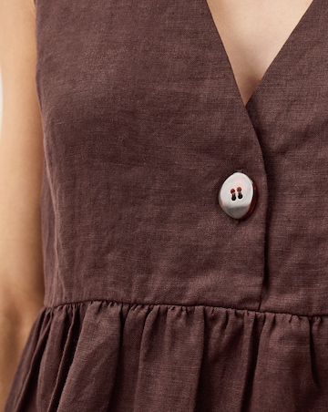 Monsoon Posey Sleeveless Linen Top