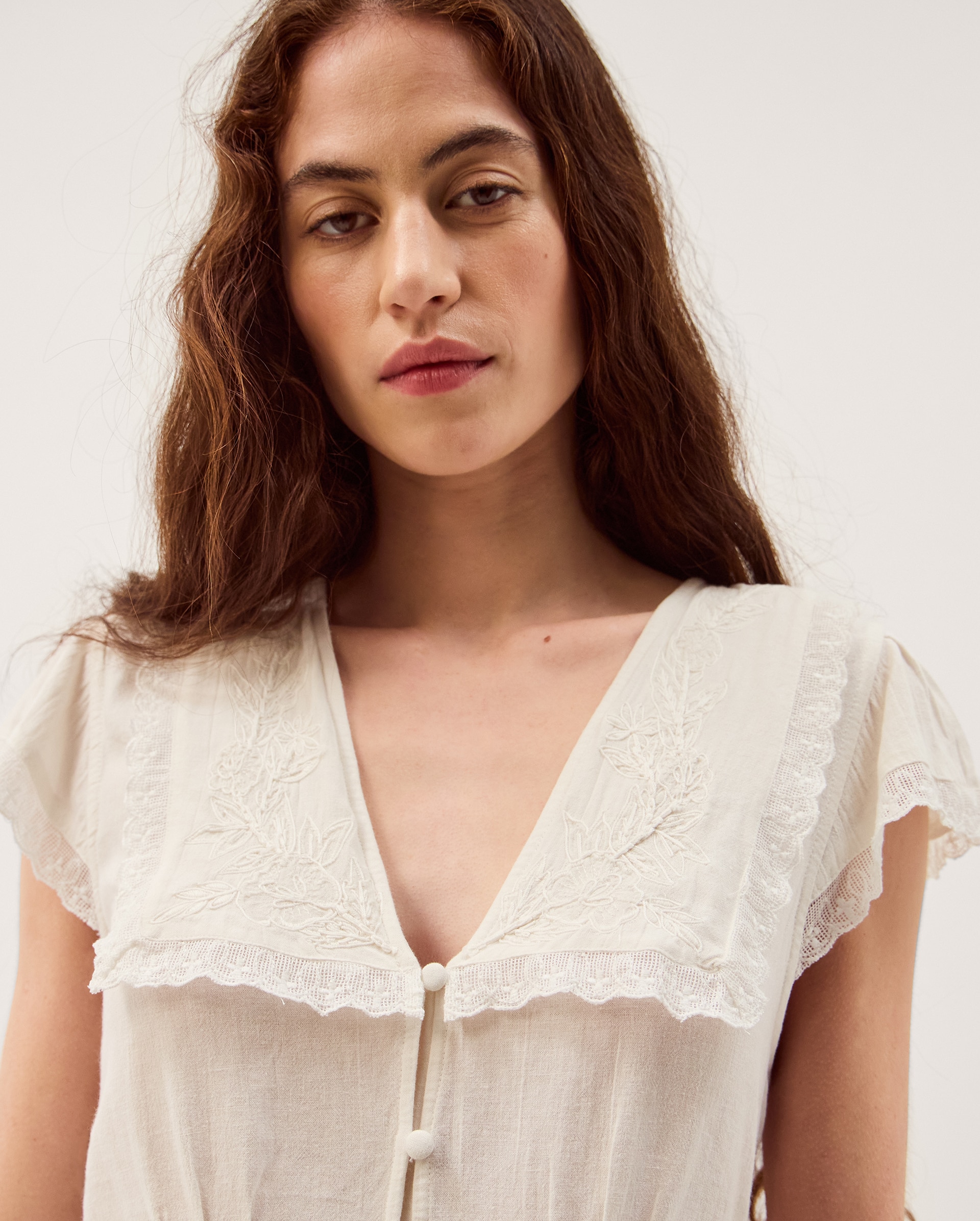 New In - Monsoon Frannie Square Collar Top