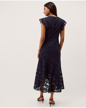 Monsoon Gina Floral Lace Midi Dress