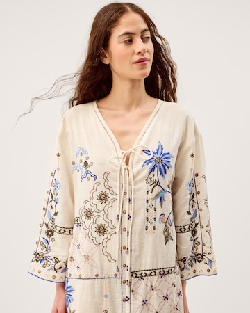 Monsoon Julie Embroidered Midi Kaftan
