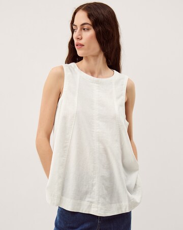 Monsoon Sammy Swing Linen Blend Tank Top