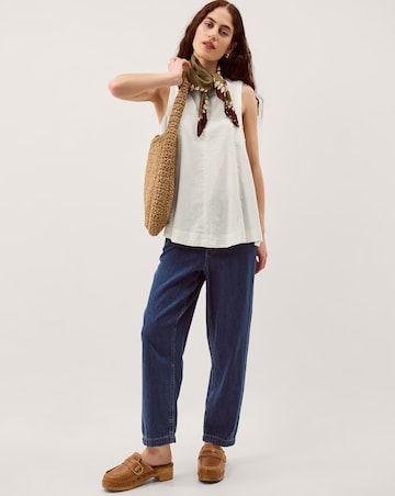 Monsoon Sammy Swing Linen Blend Tank Top