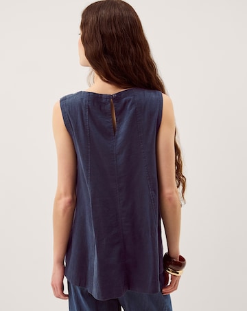 Monsoon Sammy Swing Linen Blend Tank Top