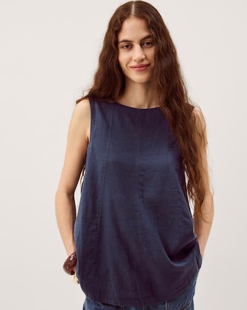 Monsoon Sammy Swing Linen Blend Tank Top