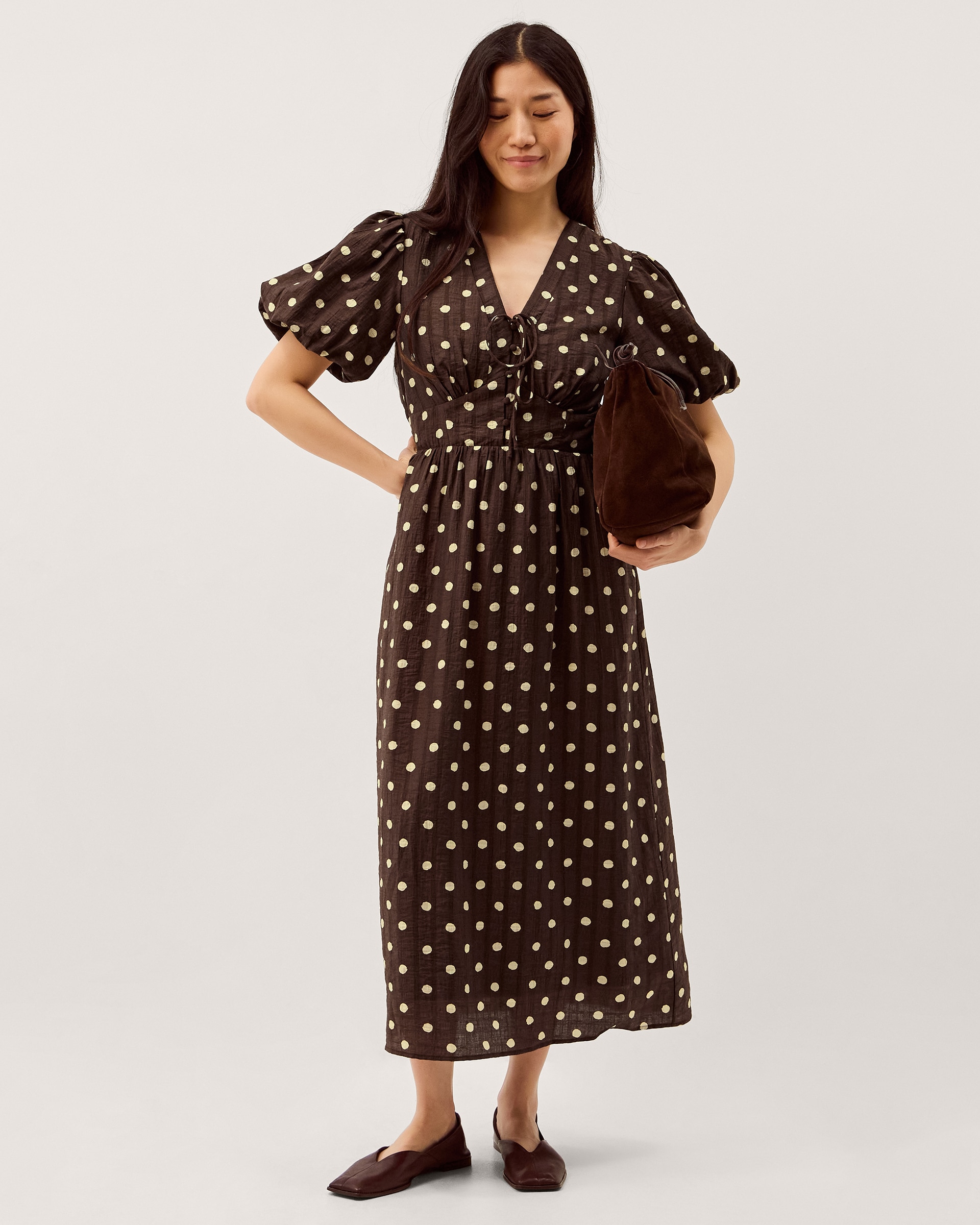 New In - Monsoon Paris Polka Dot Midi Dress
