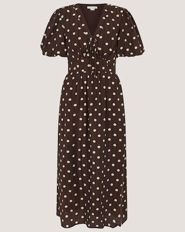Monsoon Paris Polka Dot Midi Dress