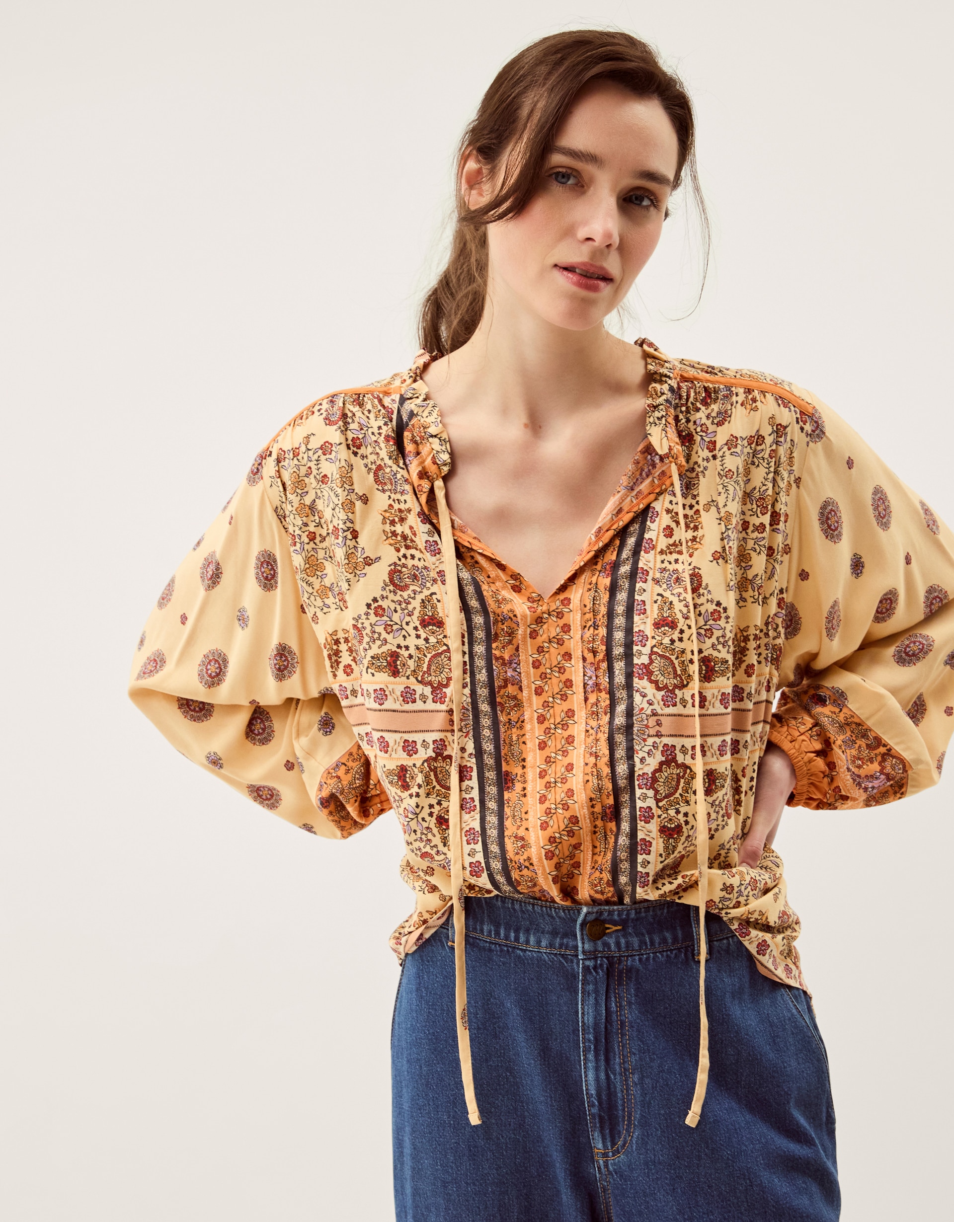 New In - Monsoon Ines Floral Print Blouse