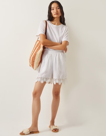 Monsoon Lara Floral Embroidered Shorts