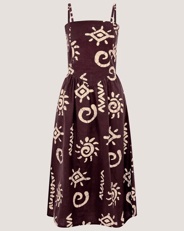 Monsoon Mafalda Print Bandeau Midi Dress