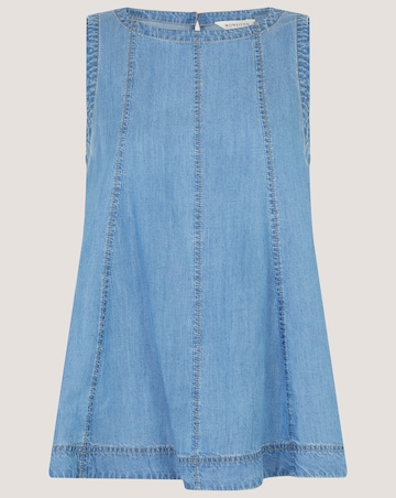 Monsoon Daria Swing Chambray Tank Top