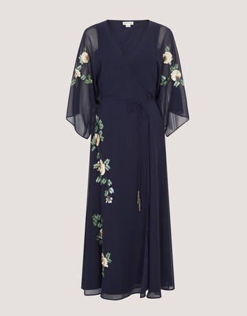 Monsoon Clara Floral Midi Wrap Dress