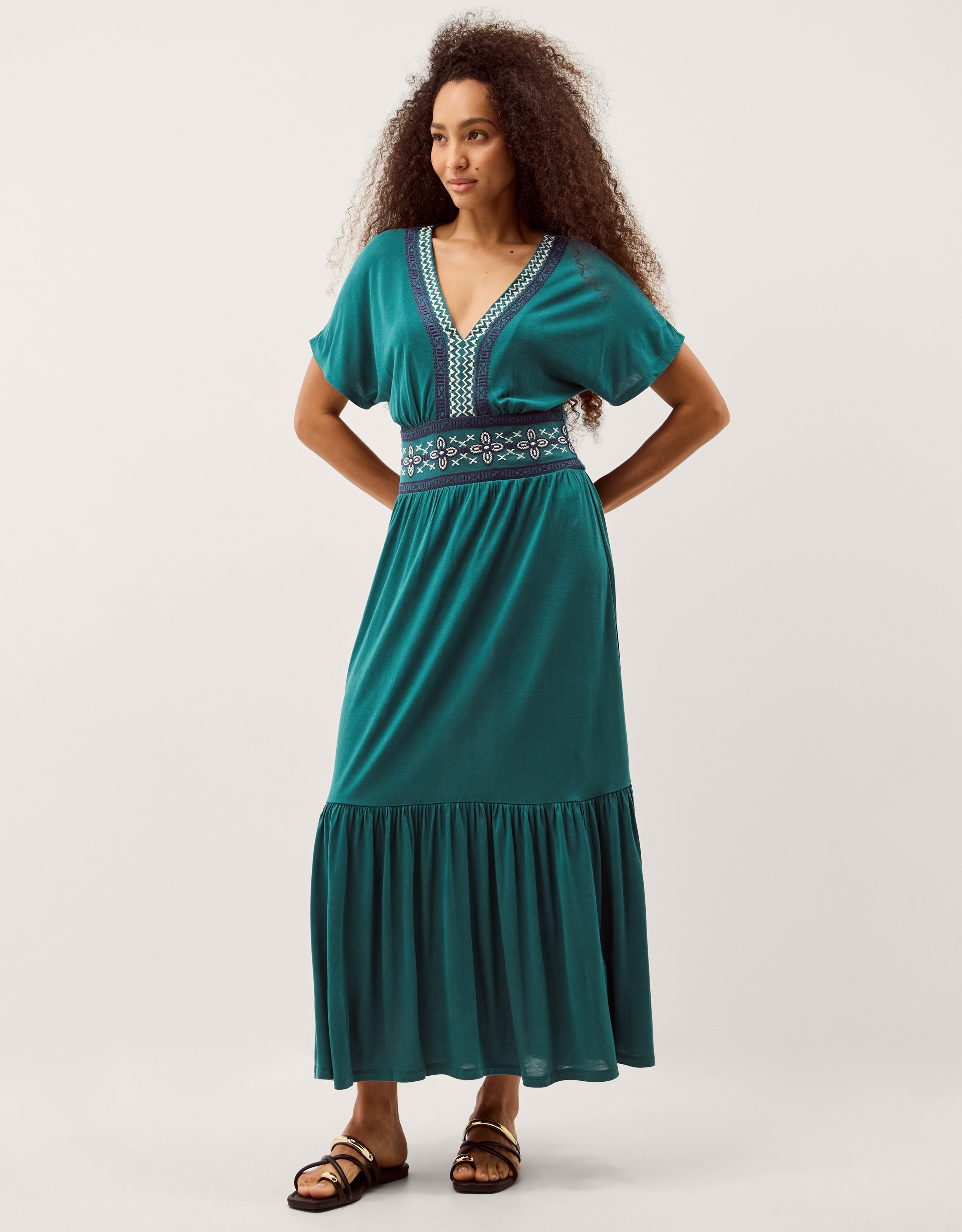 New In - Monsoon Jacqui Jersey Midi Dress