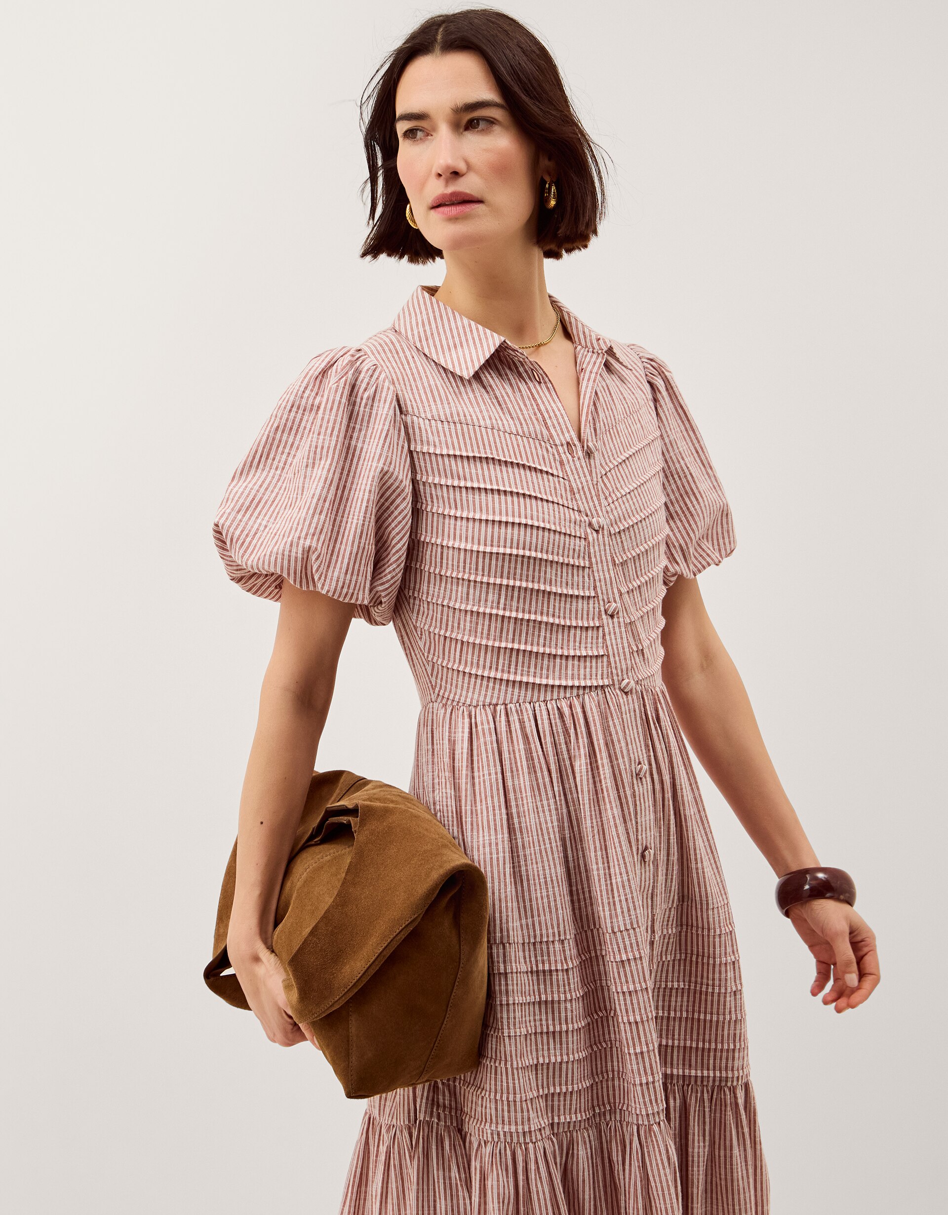 New In - Monsoon Winnie Stripe Midi Dress
