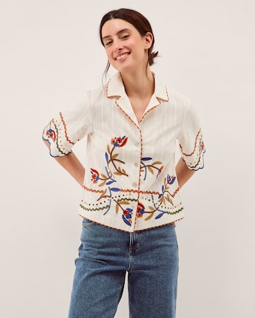 Monsoon Polly Floral Embroidered Shirt
