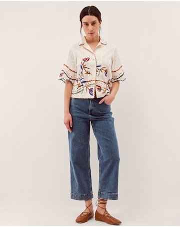 Monsoon Polly Floral Embroidered Shirt