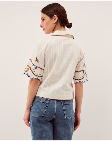 Monsoon Polly Floral Embroidered Shirt