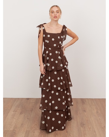Anaya Polka Dot Print Dress