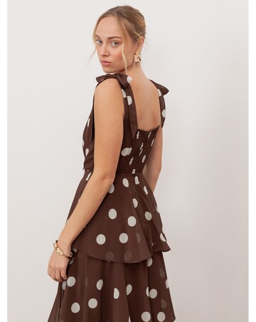 Anaya Polka Dot Print Dress