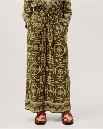 Monsoon Thalia Floral Wide Leg Trousers