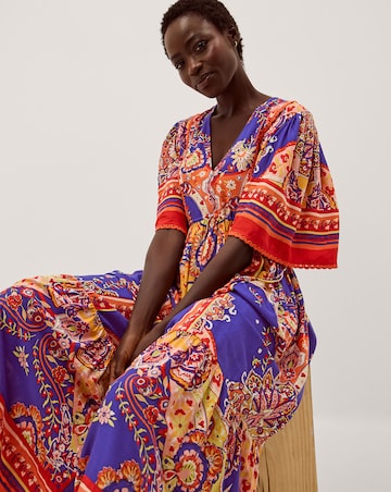 Monsoon Padma Printed Midi Dress