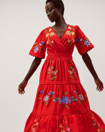 Monsoon Emma Floral Midi Dress