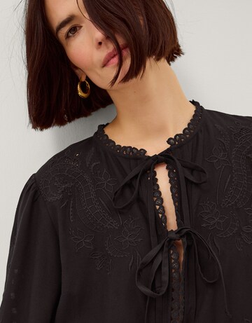 Monsoon Cindy Embroidered Tie Front Top
