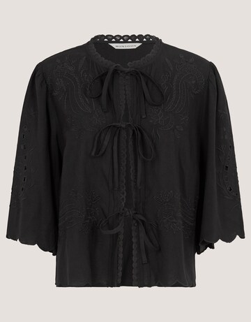 Monsoon Cindy Embroidered Tie Front Top