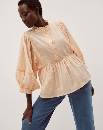 Monsoon Jemima Gingham Blouse