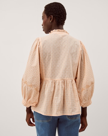 Monsoon Jemima Gingham Blouse