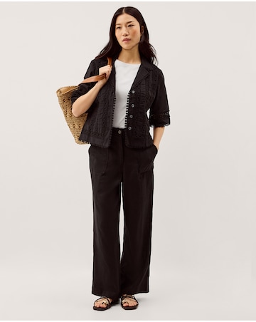 Monsoon Jolie Straight Linen Trousers