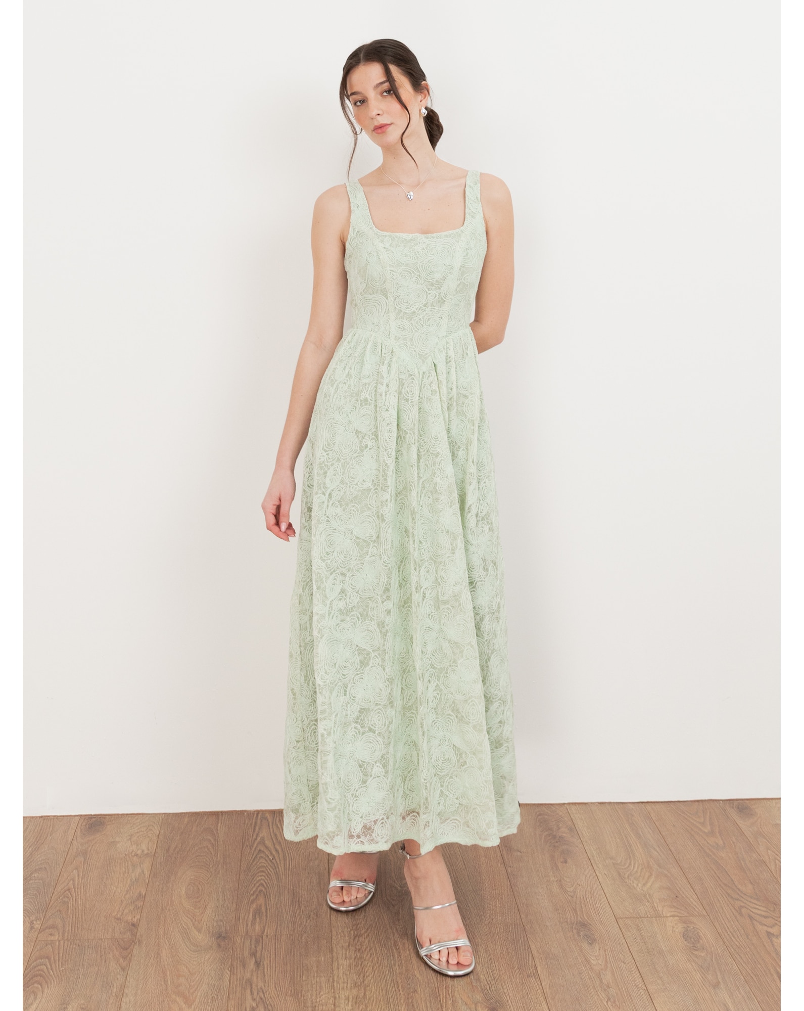 New In - Maya Deluxe Lace Drop Waist Midaxi Dress