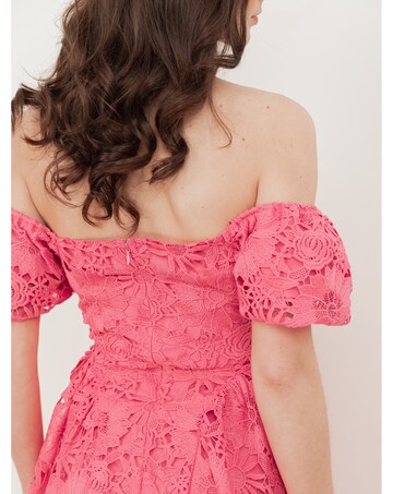 Maya Deluxe Floral Lace Midaxi Dress