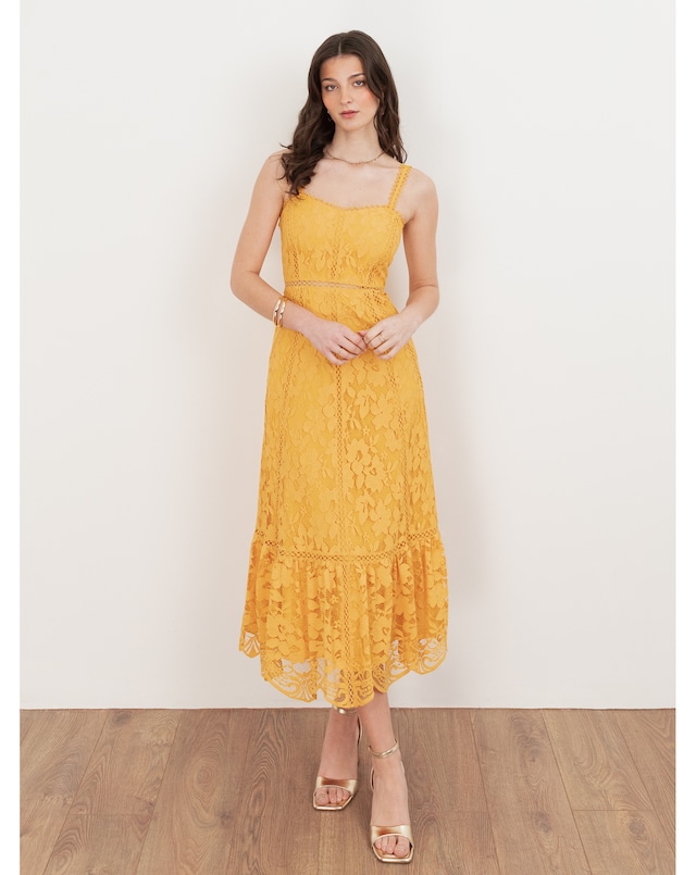 Maya Deluxe Lace Cami Midaxi Dress