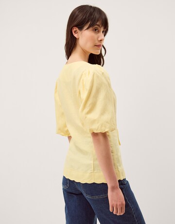 Monsoon Willow Puff Sleeve Tie Front Top