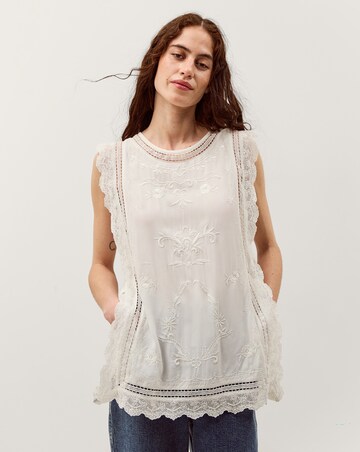 Monsoon Taylor Sleeveless Lace Top