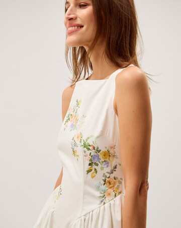 Monsoon Cindy Floral Print Midi Dress