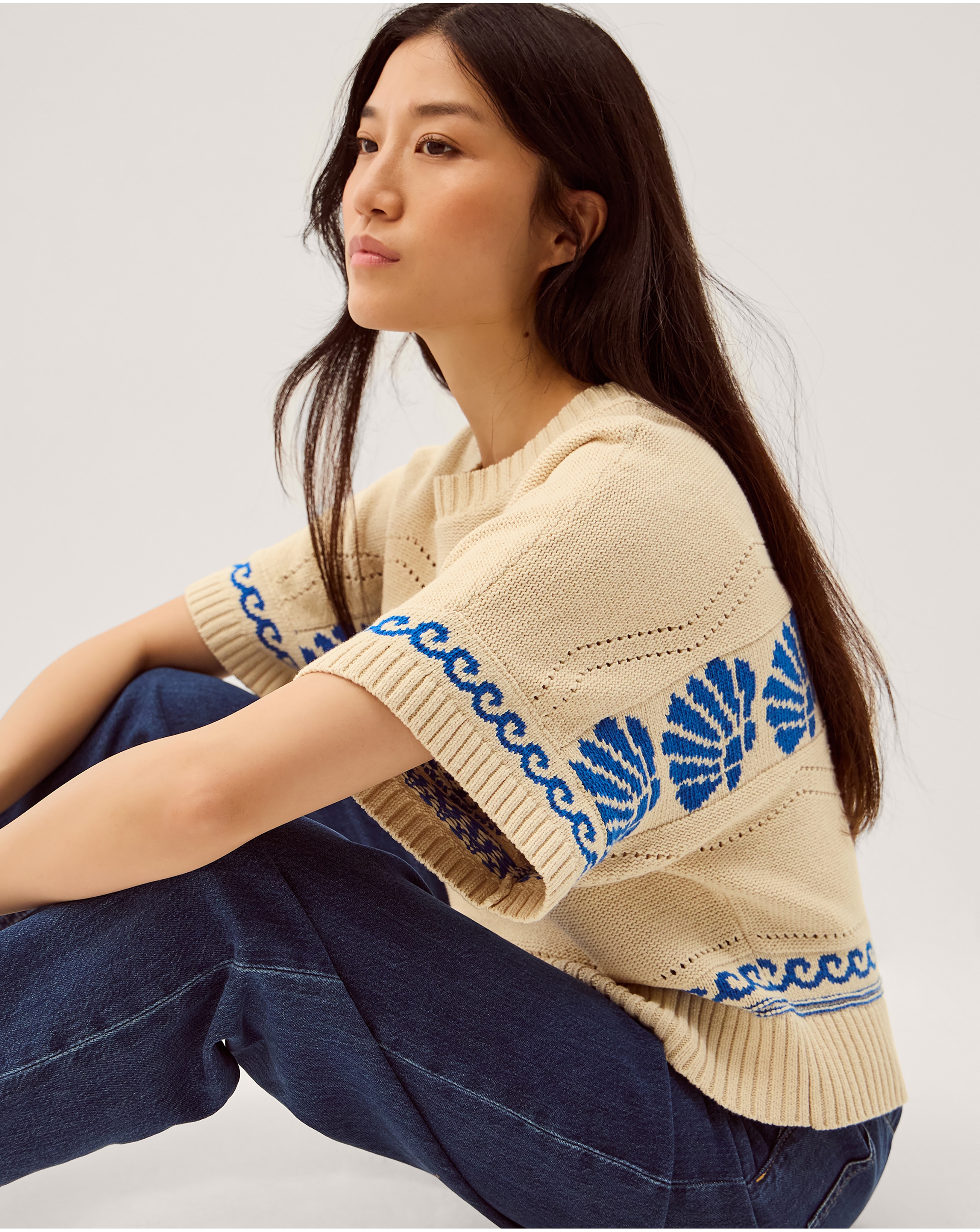 Monsoon Safi Shell Knit Jumper