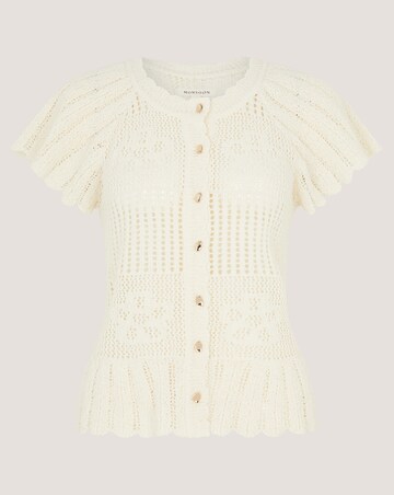 Monsoon Indi Floral Pointelle Cardigan