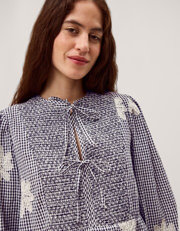 Monsoon Mimi Embroidered Gingham Top