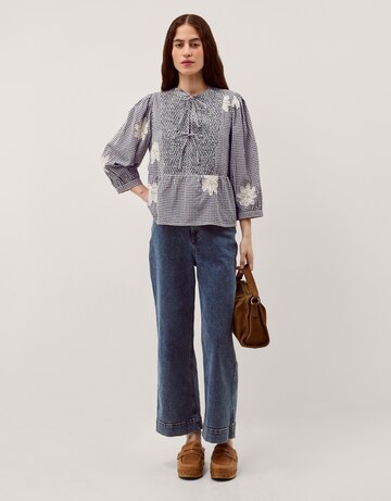 Monsoon Mimi Embroidered Gingham Top