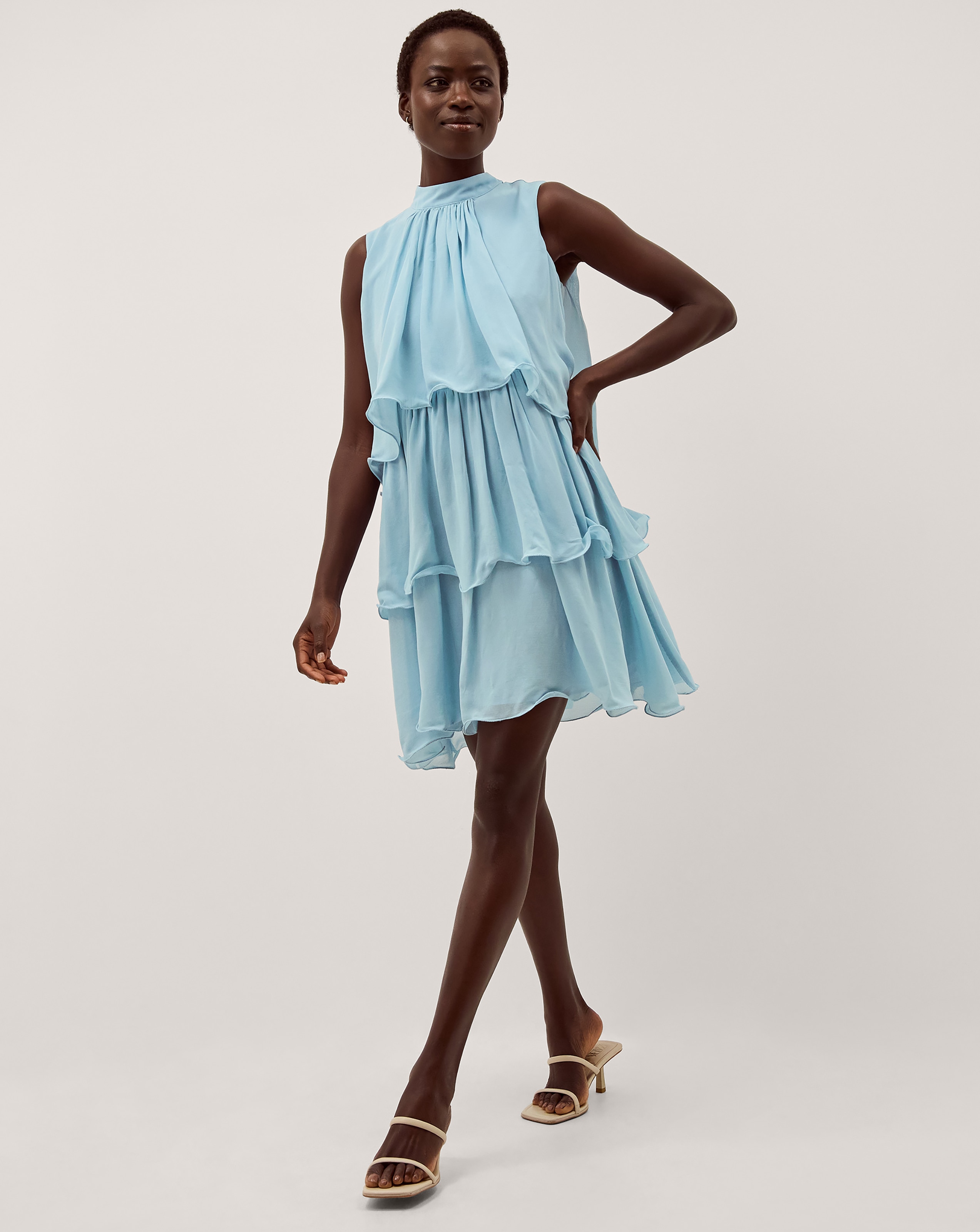 New In - Monsoon Elle Ruffle Tier Mini Dress