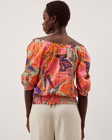 Monsoon Carmen Bardot Floral Print Top