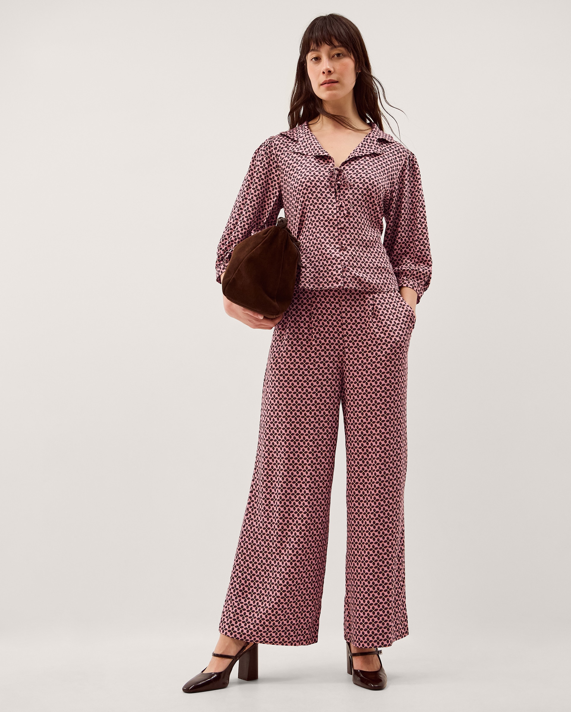 New In - Monsoon Netta Floral Wide Leg Trousers