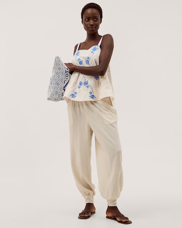 Monsoon Reese Linen Blend Harem Trousers