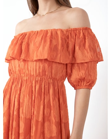 Anaya Burnout Fabric Dress